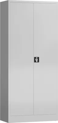 Produktbild von Aktenschrank Metallschrank mit 2 Türen, 4 Fachböden 1800 x 800 x 380mm lichtgrau X-530330