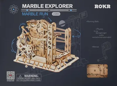 Image de ROBOTIME Rokr Puzzle 3D en bois Piste à billes : Explorer 260 pièces