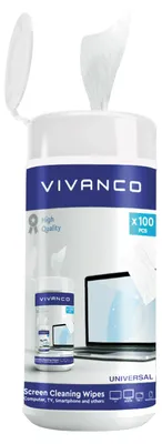 Produktbild von VIVanco™Desinfektionstücher für Displays und Monitore in der 100er Packung