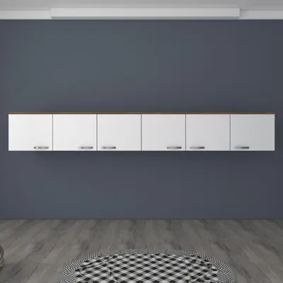 Produktbild von Skye Decor, BA132 - 3906, Wandschrank, Nussbaum, Spanplatte, 243 x 45 x 48,3 cm