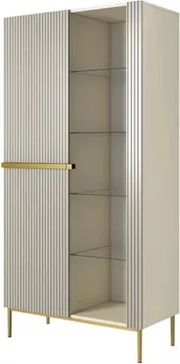 Produktbild von Schrank Nicole aufklappbar aus Metall, Höhe 200 cm, Breite 100 cm, Tiefe 45 cm