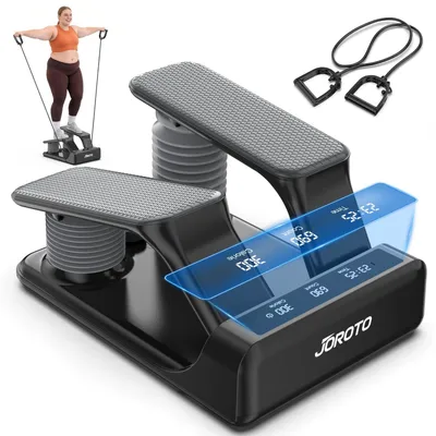 Image de Mini stepper d'entraînement à domicile - Résistance à l'air réglable sur 5 niveaux et capacité de charge de 136 kg