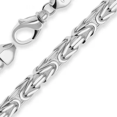 Produktbild von 8mm Armband Königskette Silberarmband Armschmuck aus 925 Silber 19cm
