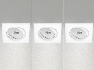 Obrázok produktu pre Trio vstavaných svietidiel sada 3 Jura 8 x 8 cm matná biela