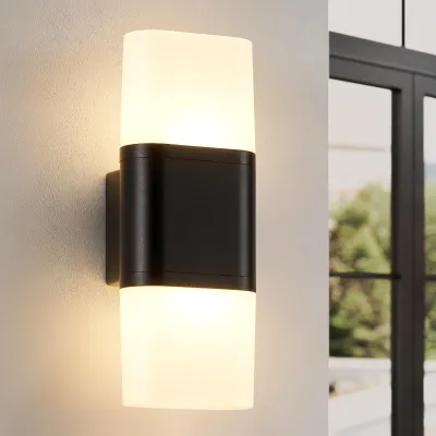 LED-Außenwandleuchte 12W 800lm 3000K IP65 schwarz