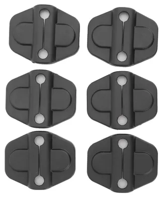 Imagen del producto de 6 piezas de adornos decorativos para cubiertas de cerraduras de puertas de coche, color , compatibles con Jeep Wrangler JL 2018-2019