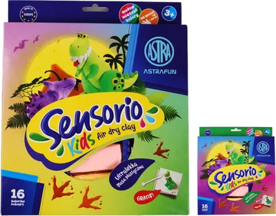 Immagine prodotto di Plastilina Astra Sensorio Kids opk.16 Dinosauri