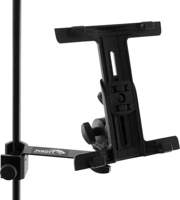 Produktbild von Tablet-Halterung, verstellbar, für Mikrofon/Musikständer, schwarz