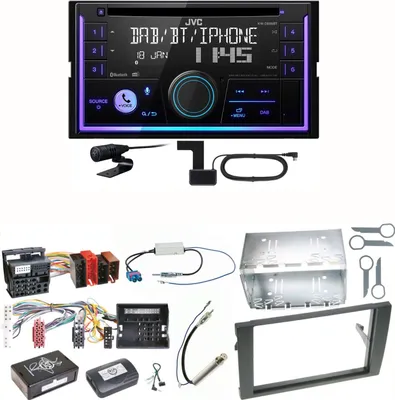 Produktbild von JVC KW-DB95BT Bluetooth Digitalradio Einbauset für Audi A4 B6 B7 Seat Exeo