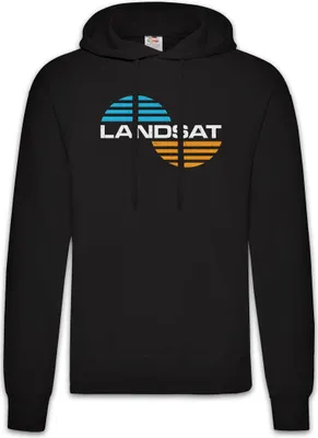 Produktbild von Urban Backwoods Landsat I, Herren Hoodie, Farbe: Schwarz, Größe: L