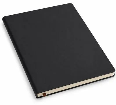 Image de VHV - Bloc-notes - Cahier d'écriture A5 pour le bureau - Noir, idéal pour les notes et les réunions