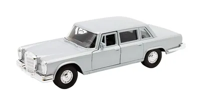 Produktbild von MERCEDES-BENZ 600 1963 Modellauto aus Metall Modell Auto mit Rückzugmotor Spielzeugauto Welly 32 (Silber-Metallic)