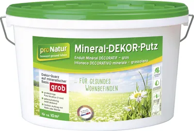 Produktbild von Pronatur Mineral Dekor-Putz 8 kg 1 mm grob weiß