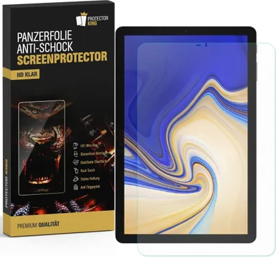 Produktbild von 4x Panzerfolie für Samsung Galaxy Tab S4 10.5 ANTISCHOCK Displayschutzfolie KLAR