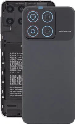 Produktbild von Für ZTE Blade A35 Akkudeckel Backcover mit Kameraabdeckung Ersatzteil Schwarz