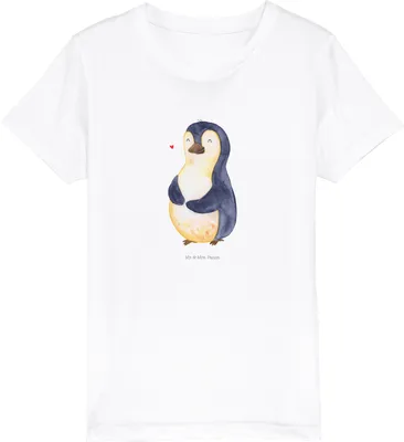 Produktbild von Mr. & Mrs. Panda Kleinkinder T-Shirt Pinguin Diät 5-6 Jahre (110/116) - Weiß - Geschenk, Foodbaby, Teenager, Motivation, Kindershirt, Kinder Baumwollshirt, Baumwoll
