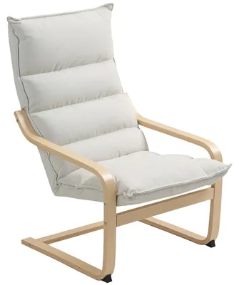 Produktbild von HOMCOM Sessel, Loungesessel mit geschwungenen Beinen und Armlehnen