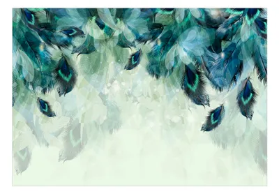 Produktbild von Vlies Fototapete Feder 400x280 cm Tapeten Wandtapete XXL Boho Abstrakt Ornament f-C-0490-a-a