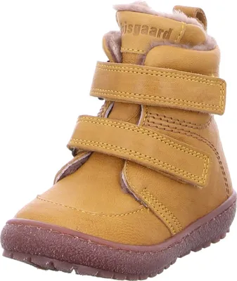 Produktbild von Bisgaard Storm Kinderstiefel Leder Lammfell Senfgelb Gr. 28 Klettverschluss