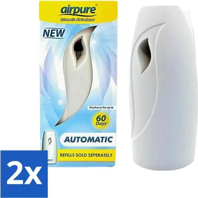 Produktbild von Airpure – Lufterfrischer – Freshmatic – Automatischer Lufterfrischer – Dauerduft – 1 Lufterfrischer - Vorteilspack - 2 Stücke