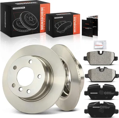 Immagine prodotto di Frankberg 2x dischi freno 4x pastiglie freno asse posteriore per BMW Serie 1 E81 E87 2.0L 1.6L 2004-2011