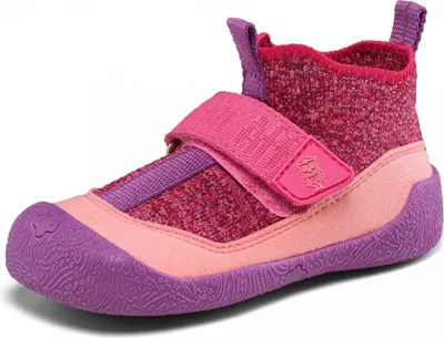 Produktbild von Affenzahn Knit Toddly Eule Klettschuh Lila