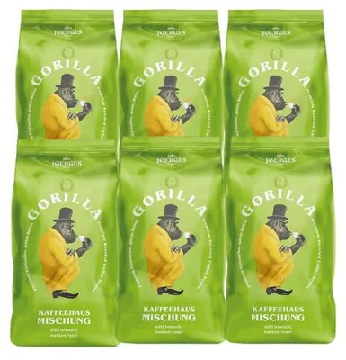 Immagine prodotto di Joerges Gorilla Miscela da caffetteria, 5x1000 g in grani interi