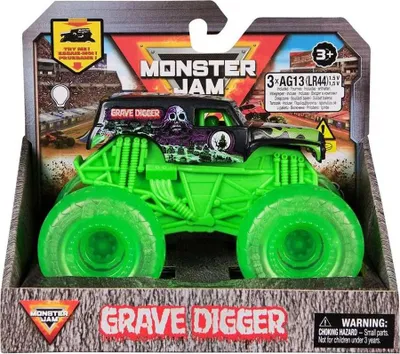 Produktbild von Monster Jam Grave Digger 1:43 Light Up Traktor    One Size