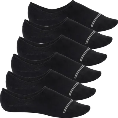 Produktbild von Footstar Damen und Herren Füßlinge (6 Paar) No Show Footies mit Anti-Slip - Sneak-it! - Schwarz 35-38