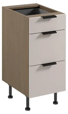 Produktbild von Unterschrank SALERNO – Breite 40 cm, Farbe: Baltic Storm / Beige