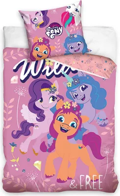 Immagine prodotto di Carbotex Biancheria da letto in cotone 140x200 Pony Pony rosa Federa 70x90 C24