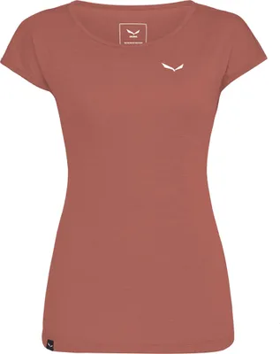 Produktbild von Salewa PUEZ MELANGE DRY W S/S TEE etruscan red melange 42/36