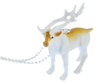 Produktbild von Rentier Kette Halskette Miniblings 80cm Weihnachten Hirsch Weihnachtsmann