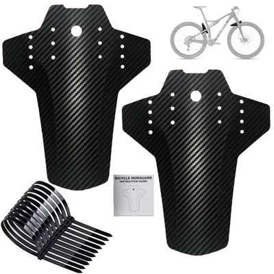 Obrázok produktu pre Blatníky na bicykel, MTB, univerzálne, predné a zadné, vhodné pre kolesá 20-29 palcov, sada 2 kusy