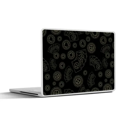Produktbild von MuchoWow® Laptop Aufkleber Sticker Cover Poker - Spielkarten - Glücksspiel - Muster 31x22.5 cm - Laptop-Deko