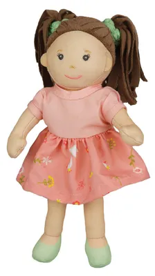 Produktbild von Heless Puppe Rosa weiche Stoffpuppe 22 cm mit frisierbarem Haar