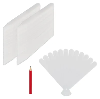 Immagine prodotto di Relaxdays Set da 300 etichette da infilare, per etichettare, aiuole e semina, giardino, lunghezza 13 cm, etichette in plastica per piante, bianche, Immagine generata dall'IA