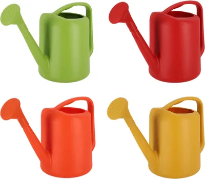 Produktbild von Gießkanne 5 L ROT Kunststoff  incl. Ausgießer Garten Blumen modern Kanne Brause