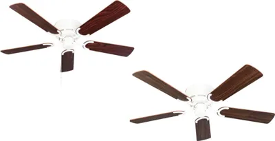 Image de Ventilateur de plafond Pepeo Kisa Deluxe White 105 cm pales Bois de rose / Noyer