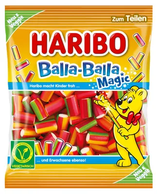 Obrázok produktu pre Haribo Balla Balla Magic ovocné žuvačky intenzívna príchuť 160g
