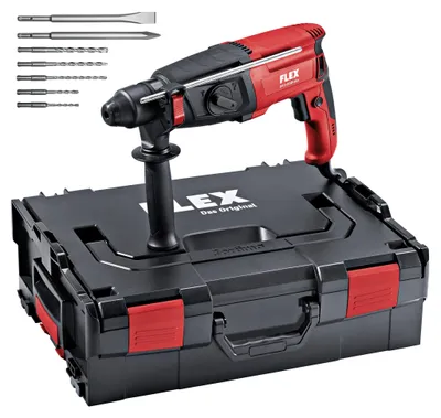 Produktbild von Flex Bohrhammer CHE 2-28 SDS-Plus 230/CEE inkl. L-BOXX + 7 tlg. Bohrer/Meißelset