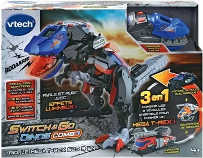 Obrázok produktu pre Robot 3v1, Vtech Switch & Go Dinos Combo, viacfarebný