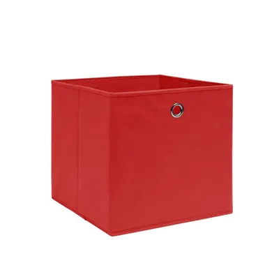 Immagine prodotto di Contenitori 4 pz in Tessuto non Tessuto 28x28x28 cm Rosso
