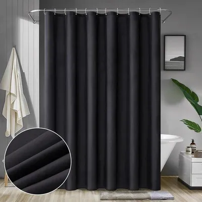 Produktbild von Famanu Duschvorhang Wasserabweisend - Elegant und Schnell Trocknend, 240 x 200 cm