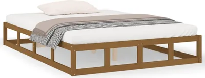 Produktbild von vidaXL Massivholzbett Honigbraun 200x200 cm