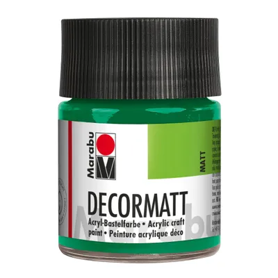 Immagine prodotto di Colore acrilico Marabu "Decormatt", verde linfa, 50 ml, in barattolo