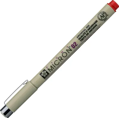 Zdjęcie produktu dla Sakura Pigma Micron Pióro techniczne Red 0,3 mm 1 szt.