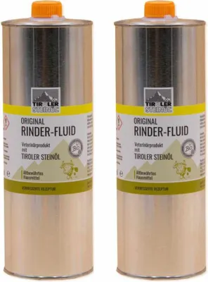 Produktbild von Tiroler Steinöl Rinderfluid 1000 ml Fliegen- u. Insektenschutz für Pferde Set mit 2 Stück