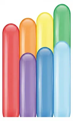 Produktbild von 260M Modellierballons, Kristallmischung transparent, 115cm, 100 Stück.