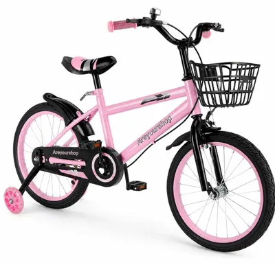 18 Zoll Kinderfahrrad mit Doppelbremsen, verstellbar, Carbonstahlrahmen